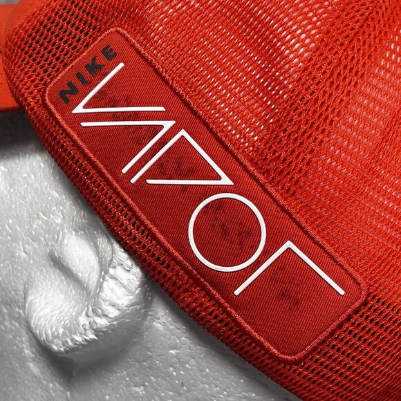 Nike Golf Tour Legacy‎ RZN Vapor Flexfit Fitted Hat Cap S/M Mesh Back Orange - Picture 4 of 16